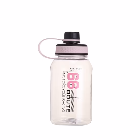 Portable Large Capacity 900ml Convenient Transparent Fitness Sports Water Bottle